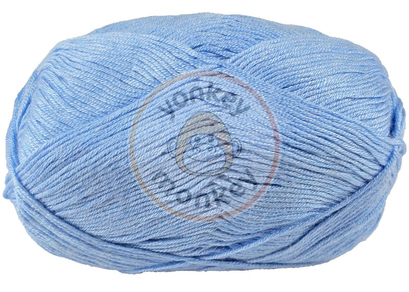 Yonkey Monkey 10-Pack of Yonkey Monkey 500 Grams Yarn - 70% Rayon derived from Bamboo, 30% Cotton - Imported - Light Blue 9001 - Image 5